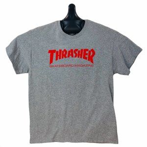 Thrasher Skate T-Shirt Large Gray